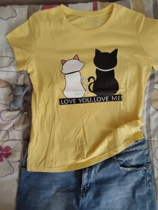 Lote 4 camisetas mujer manga corta