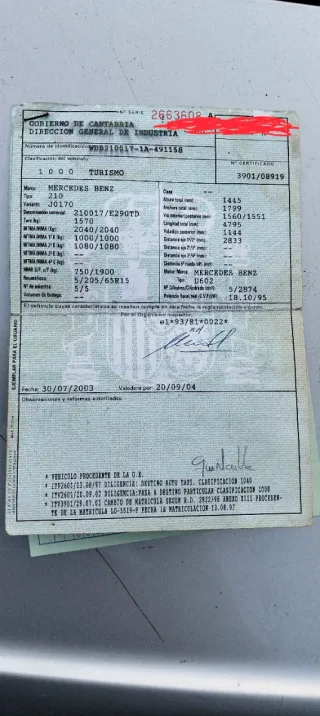 Mercedes-Benz Clase E 2003