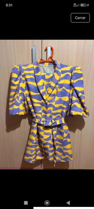 Chaqueta Pura Vida Morado y Amarillo