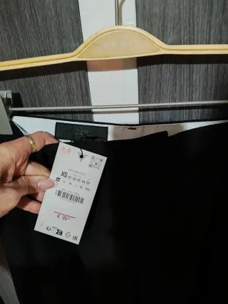 Pantalón Zara Wide Leg Negro