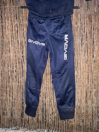 Chándal niño Givova 4XS azul marino y gris