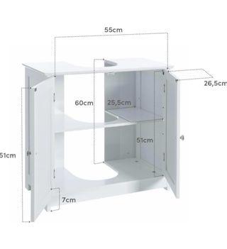 Mueble de baño blanco