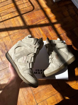 Isabel Marant Beckett Suede Sneakers Bege