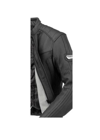 Chaqueta RAINERS LEMANS-N Piel Negra Mate