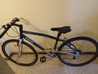 Bicicleta de montaña azul