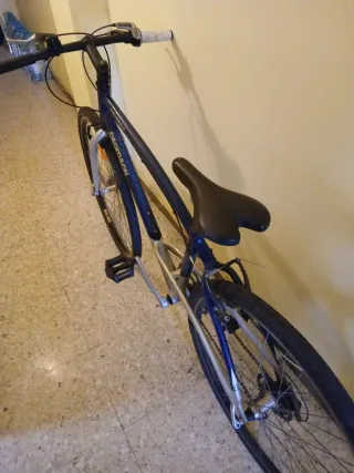 Bicicleta de montaña azul