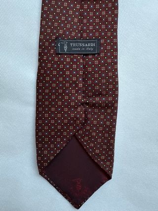 Corbata Trussardi Vintage Burdeos