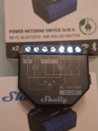 Shelly Plus 2PM - 2x10A Power Metering Switch