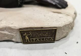 FIGURA DE BRONCE PAREJA AMANTES DE ITALICA