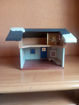 554 Playmobil casa chalet alta montaña esquiadores