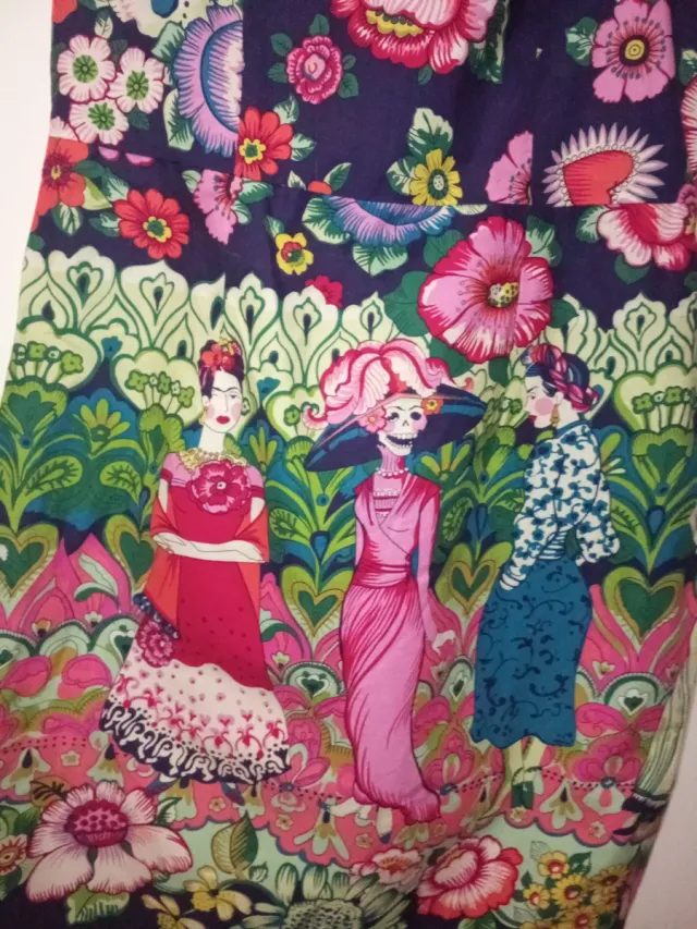 Vestito Frida Kahlo artigianale