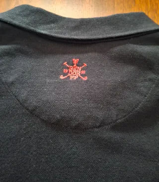 Polo Bendorff Negro Hombre Manga Corta