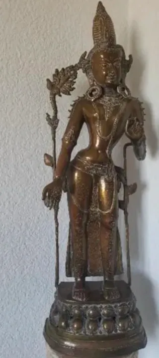 Figura de metal decorativa 80 centímetros