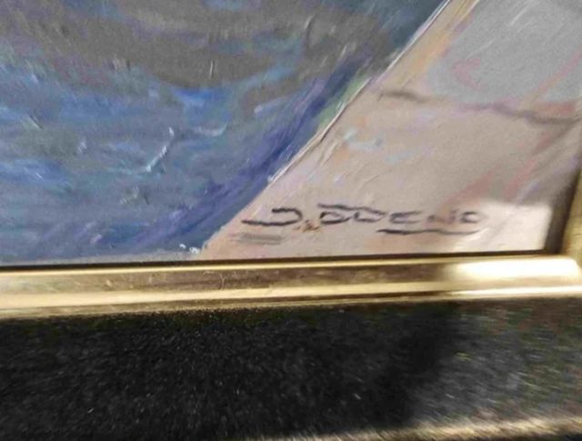 ISIDRE ODENA OLEO TABLEX PUERTO DE MALLORCA