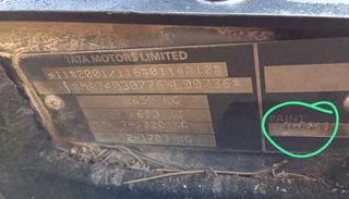 Cinturón seguridad tras central tata safari 309132