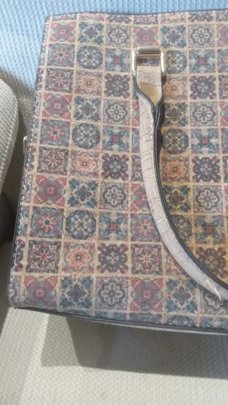 Bolso de corcho multicolor