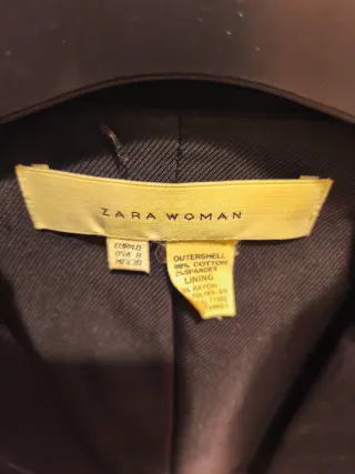 Blazer negro entallado mujer