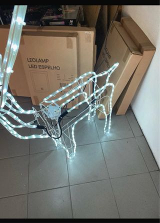 Rena de natal com motor 110 cm