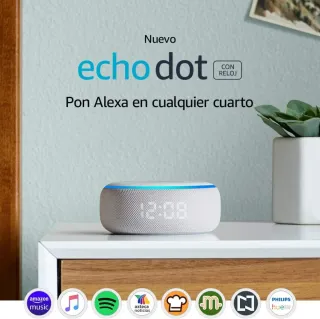 Amazon Echo Dot 3 CON reloj