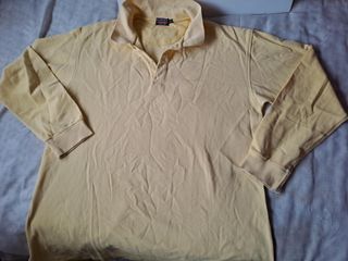 Polo MASSIMO DUTTI manga larga XL amarillo Chollo!