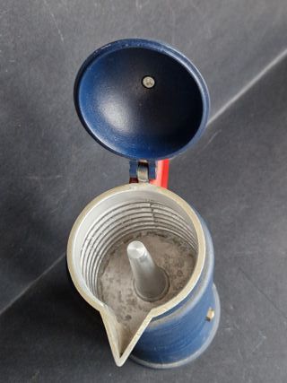 Caffettiera Calderoni Memphis Blu/Rosso