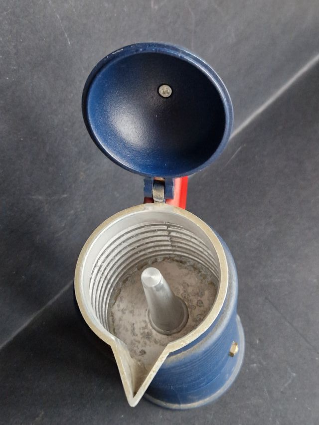 Caffettiera Calderoni Memphis Blu/Rosso