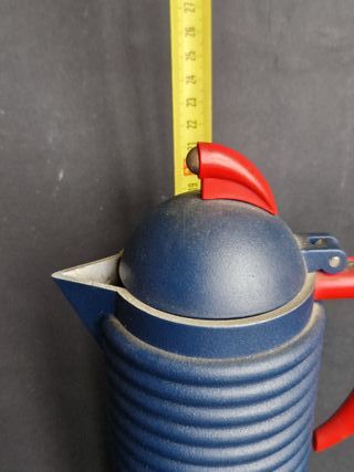 Caffettiera Calderoni Memphis Blu/Rosso