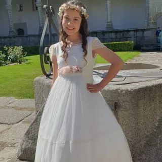 Vestido de Comunión Niña Blanco
