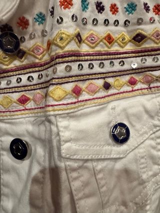 Casaco Desigual bordado tamanho S