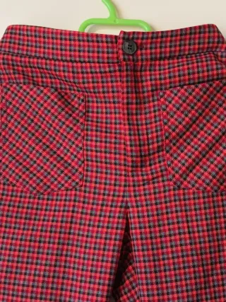 Pantalón cuadros Zara T. 13-14