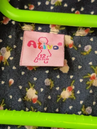 Vestido floral azul marino Ativo T. 12 años