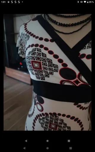 Vestido estampado licra