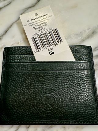 Tarjetero Ralph Lauren x Wimbledon Verde