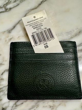 Tarjetero Ralph Lauren x Wimbledon Verde