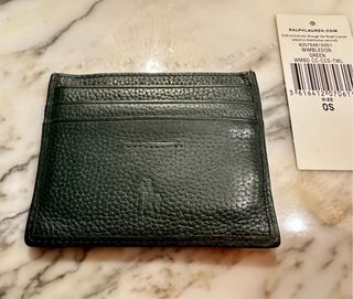 Tarjetero Ralph Lauren x Wimbledon Verde