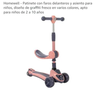 Patinete 3 Ruedas Homewell con Asiento