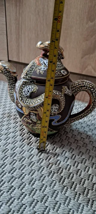 Tetera antigua japonesa dragón