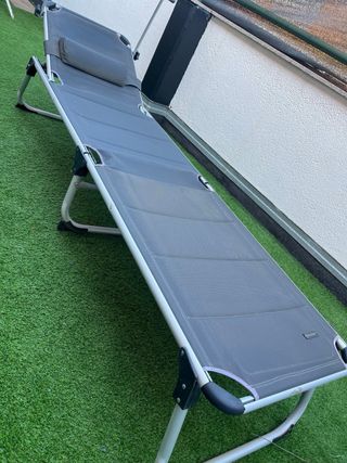 Tumbona Kesser regulable con parasol