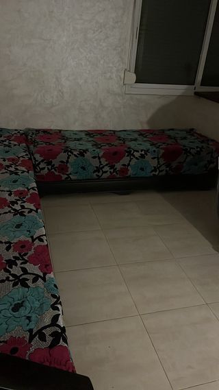 Salita de tela con estampado floral