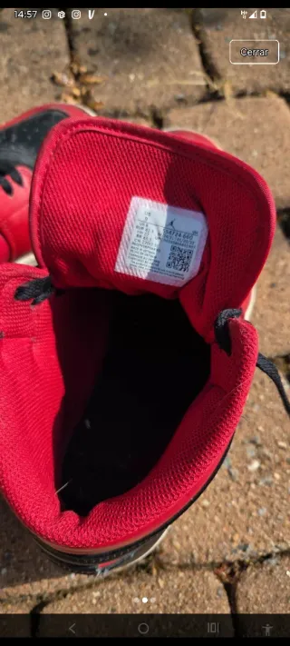 Nike Jordan Air 1 Rojo y Negro