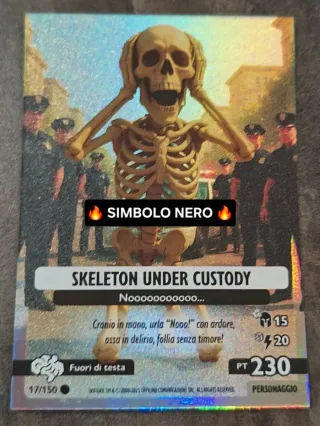 Carta Brainrot 17 Nucleare ☢️⚫ Simbolo Nero - Beta