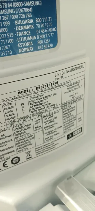 Nevera Samsung Acero Inoxidable no Frost A++