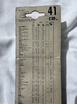 Escobillas Limpiaparabrisas Clásica 41cm
