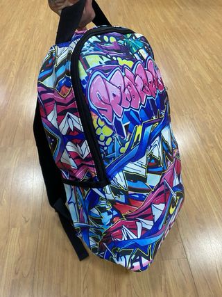 Zaino uomo graffiti multicolor