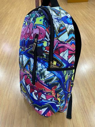 Zaino uomo graffiti multicolor