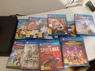 Pack PS4 SLIM 500GB + 2 Mandos + 12Juegos