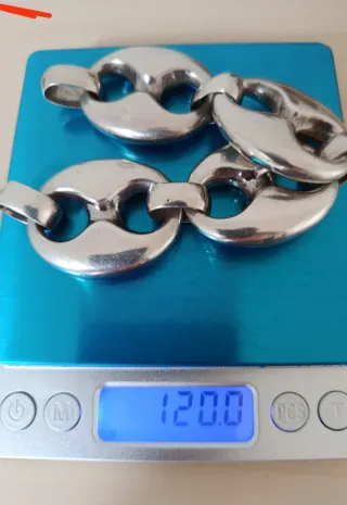Pulsera Plata 925 Calabrotes. 120 gramos