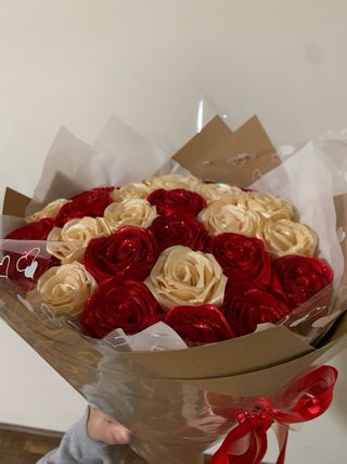 Flores eternas de cetim - buquês