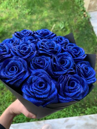 Flores eternas de cetim - buquês