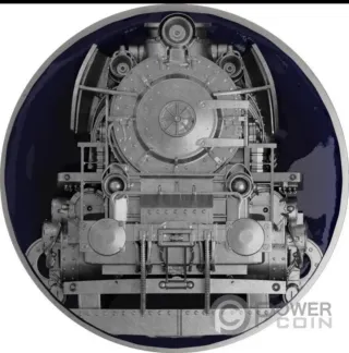 Moneda Plata 999 2 Onzas Tren Vapor